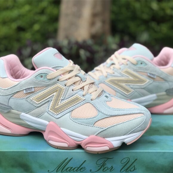 New Balance 9060 Light Blue and Pink Womens Casual Sneakers - Picture 10 of 15